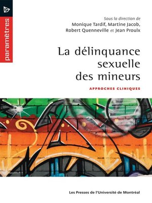 cover image of La délinquance sexuelle des mineurs